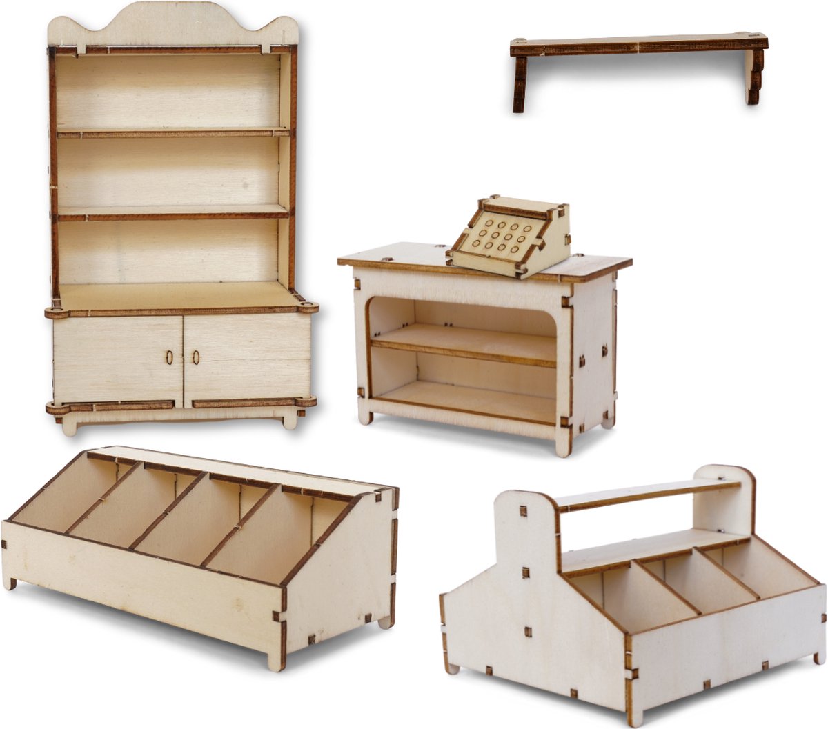 Basis Knutselpakket - Miniatuur Winkel | Sam & Julia | Het Muizenhuis