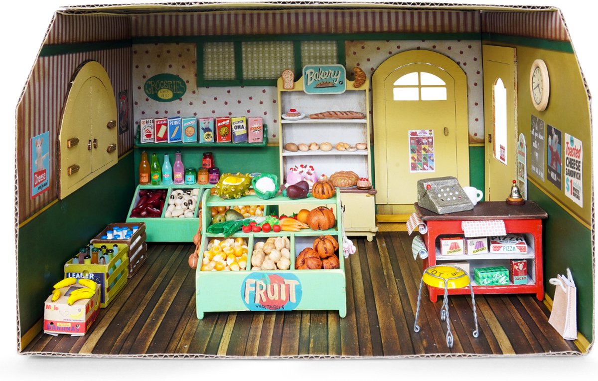 Basis Knutselpakket - Miniatuur Winkel | Sam & Julia | Het Muizenhuis
