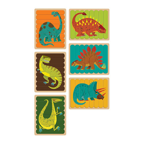Mudpuppy Puzzelsticks - Dinosaurus
