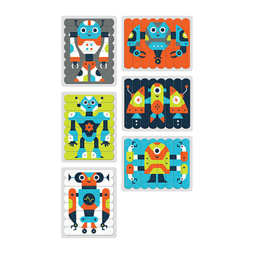 Mudpuppy Puzzelsticks - Robot