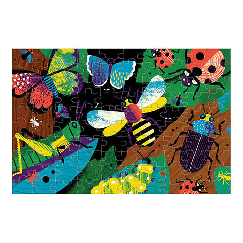 Mudpuppy Puzzel Glow in the Dark - Amazing insects