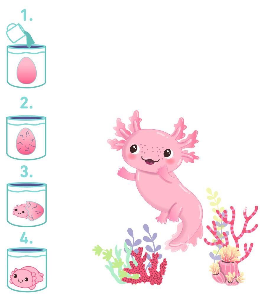 Moses - Magisch axolotl ei (2 assorti)