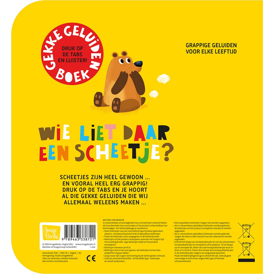 Imagebooks Wie liet daar een scheetje?