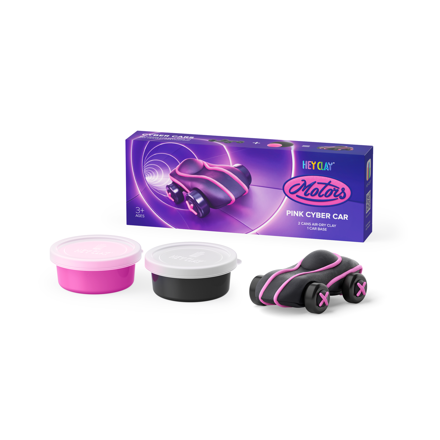 Hey Clay Auto (roze) 2 potjes