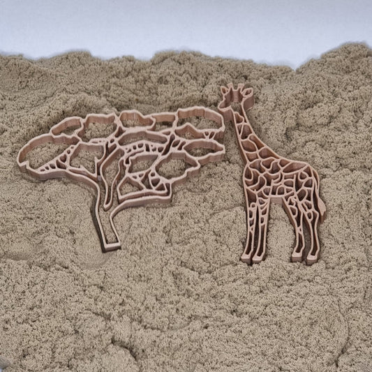 Grennn Uitstekers Boom en giraffe (Afrika)
