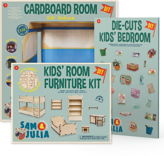 Basis Knutselpakket - Miniatuur Kinderkamer | Sam & Julia | Het Muizenhuis