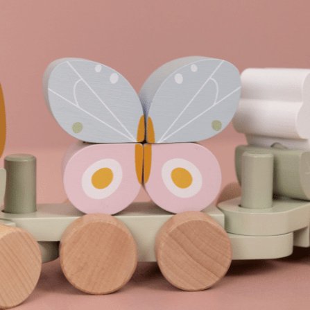 Little Dutch Blokkentrein Flowers en Butterflies