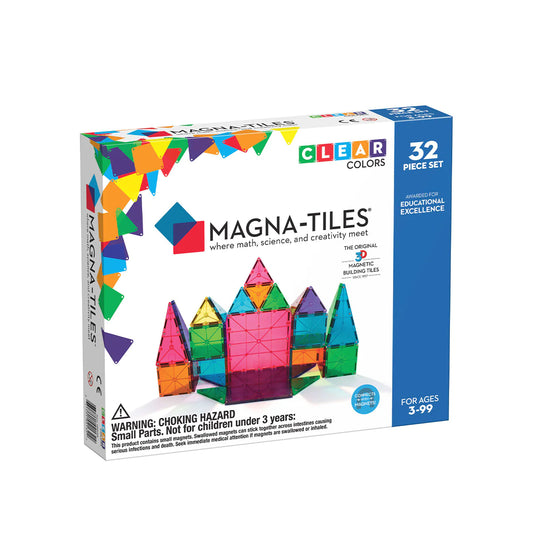 Magna Tiles Clear Colors 32 stuks
