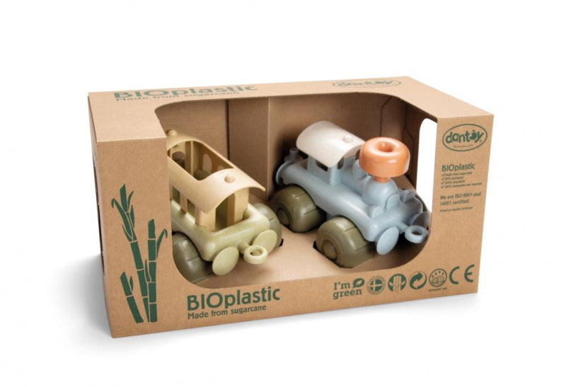 Dantoy Bio-plastic trein (set van 2)