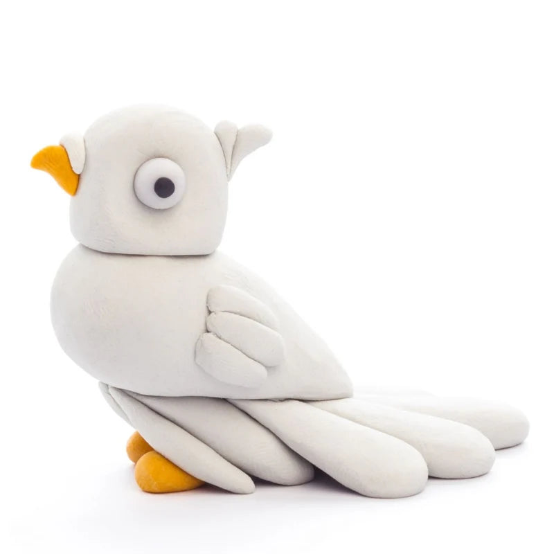 Hey Clay Boetseerklei - Duif, 3 potjes klei