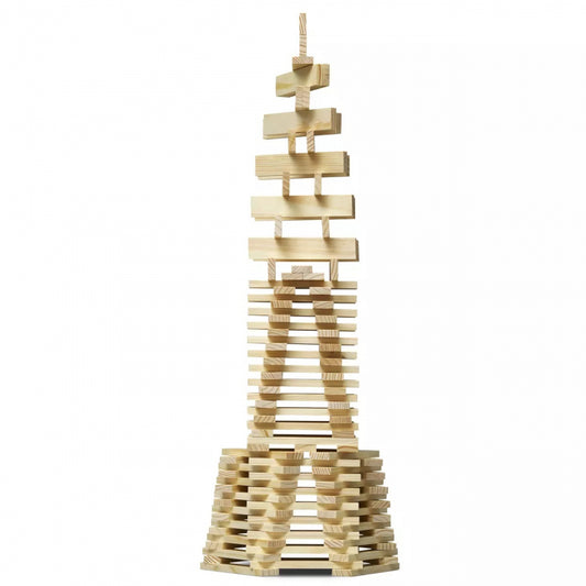 Micki Houten bouwplankjes naturel (200 st)