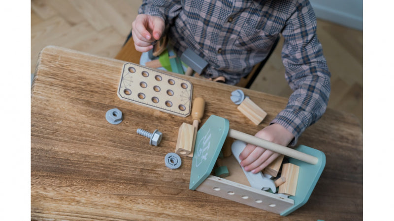 Dantoy Houten gereedschapsbox 26-delig