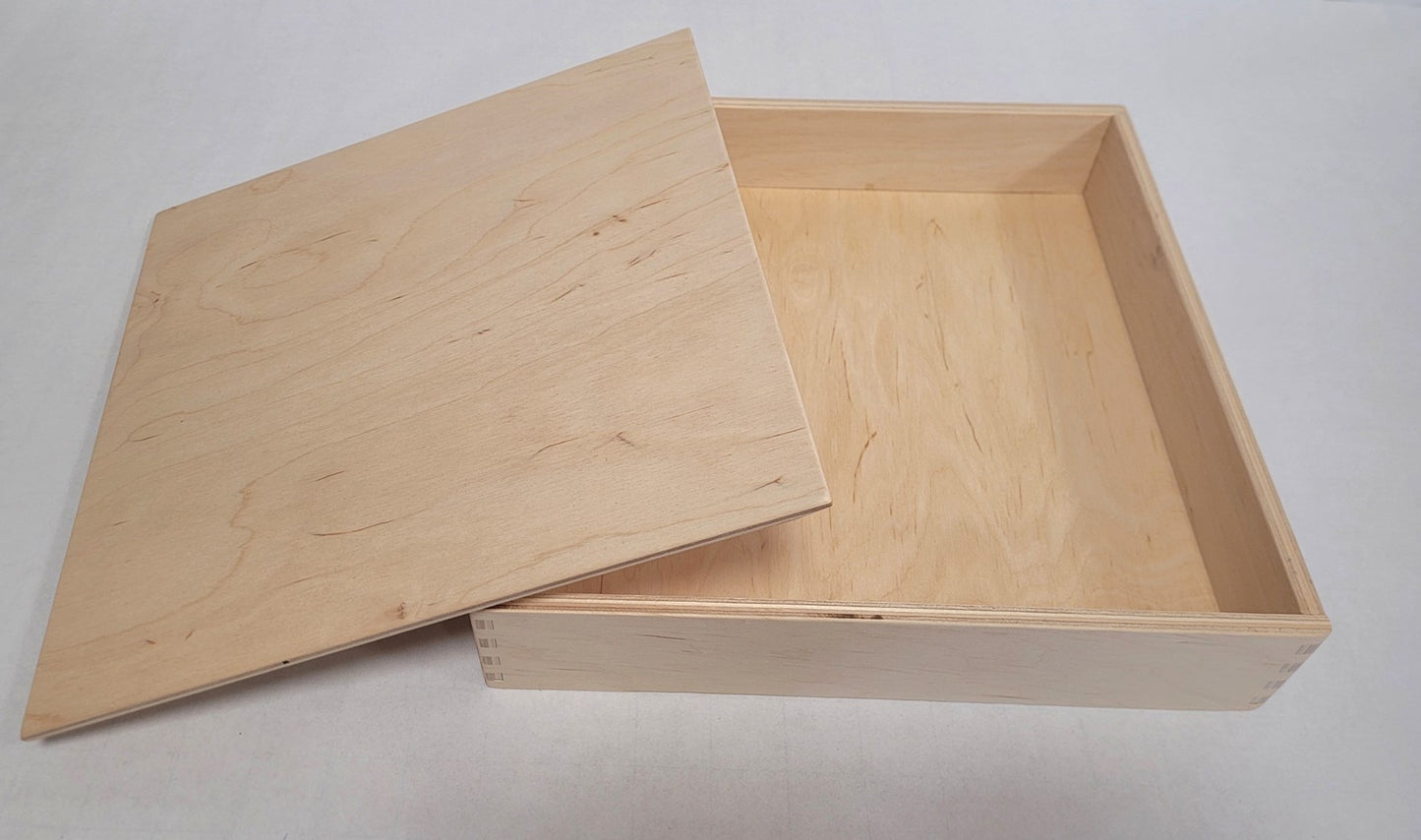 Alexander Toys Houten speelbak met deksel (25x25x5cm)