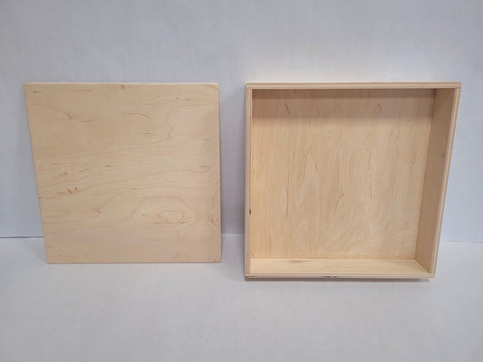Alexander Toys Houten speelbak met deksel (25x25x5cm)