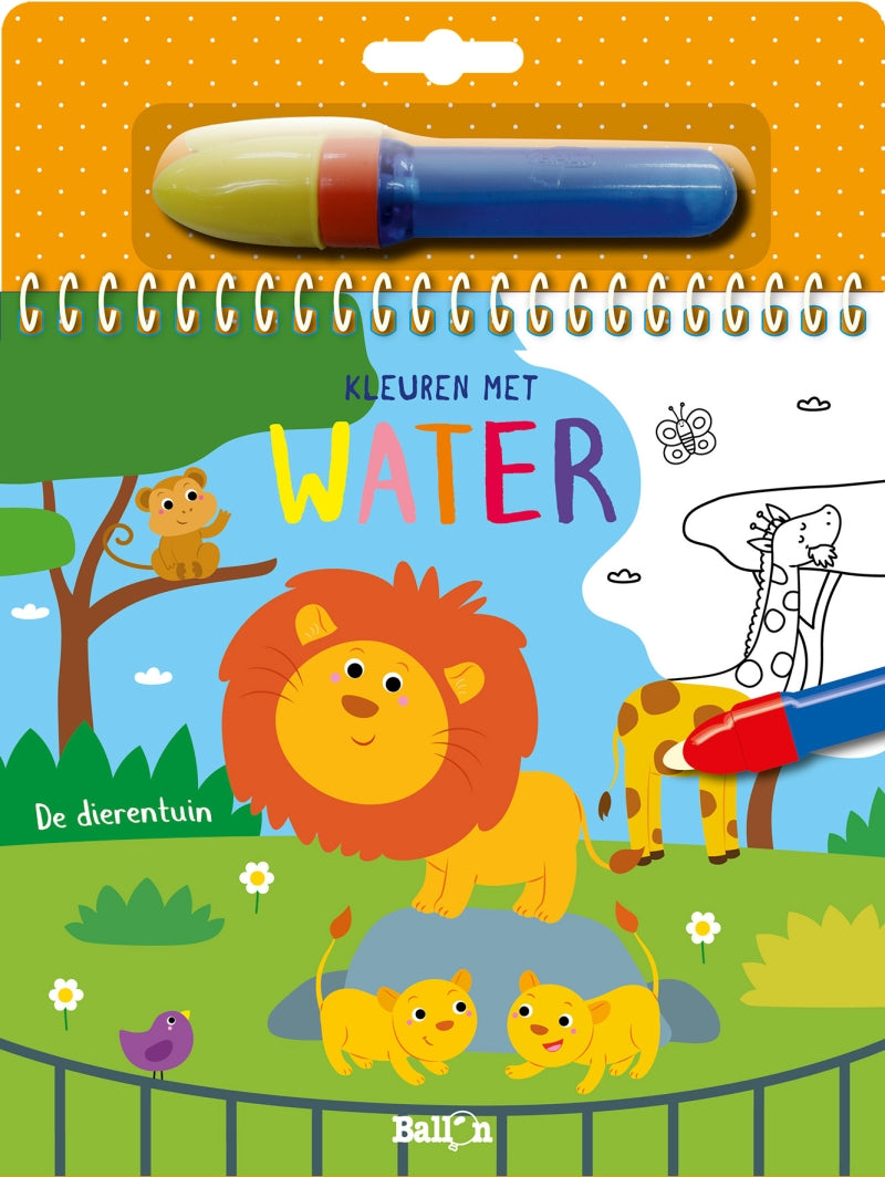 Ballon, Kleuren met water - De dierentuin