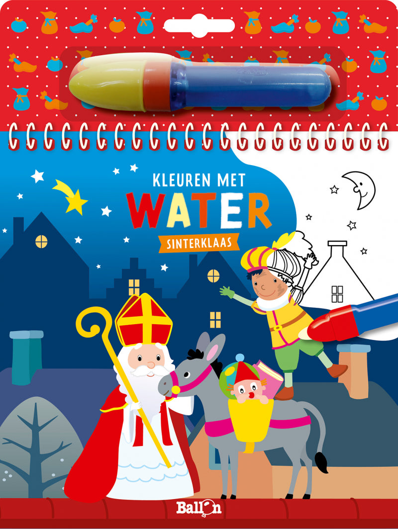 Ballon, Kleuren met water - Sinterklaas