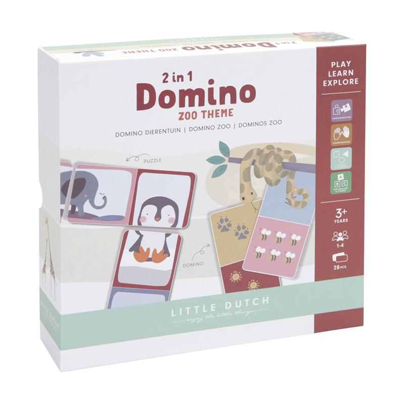 Little Dutch - Domino 2 in 1 Dierentuin