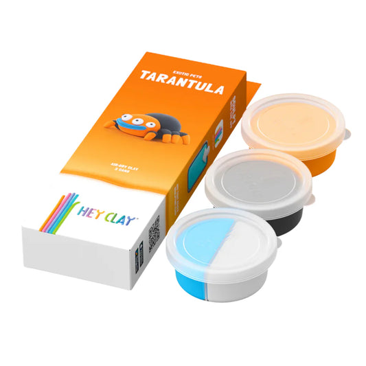 Hey Clay Boetseerklei - Tarantula, 3 potjes klei