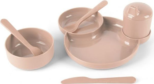 Dantoy Tiny servies geschenkset (zand 7-delig)