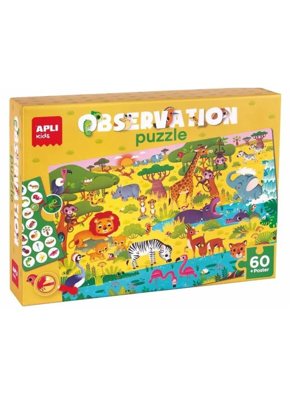 APLI - Junior Jungle Observeerpuzzel (60 stuks)