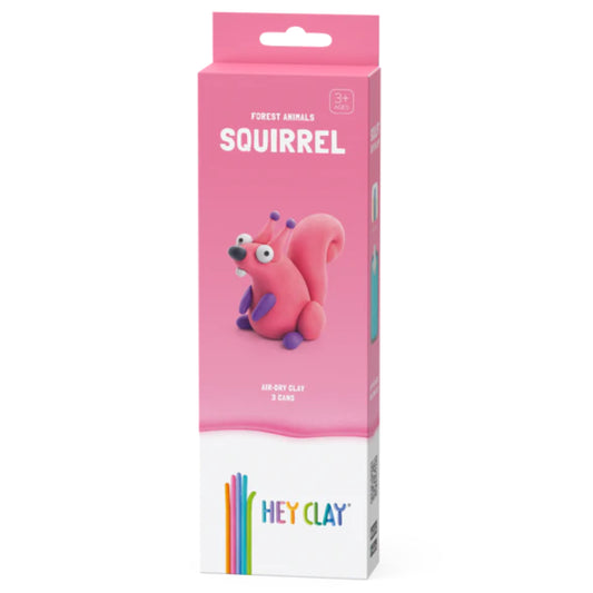 Hey Clay Boetseerklei - Eekhoorn, 3 potjes klei
