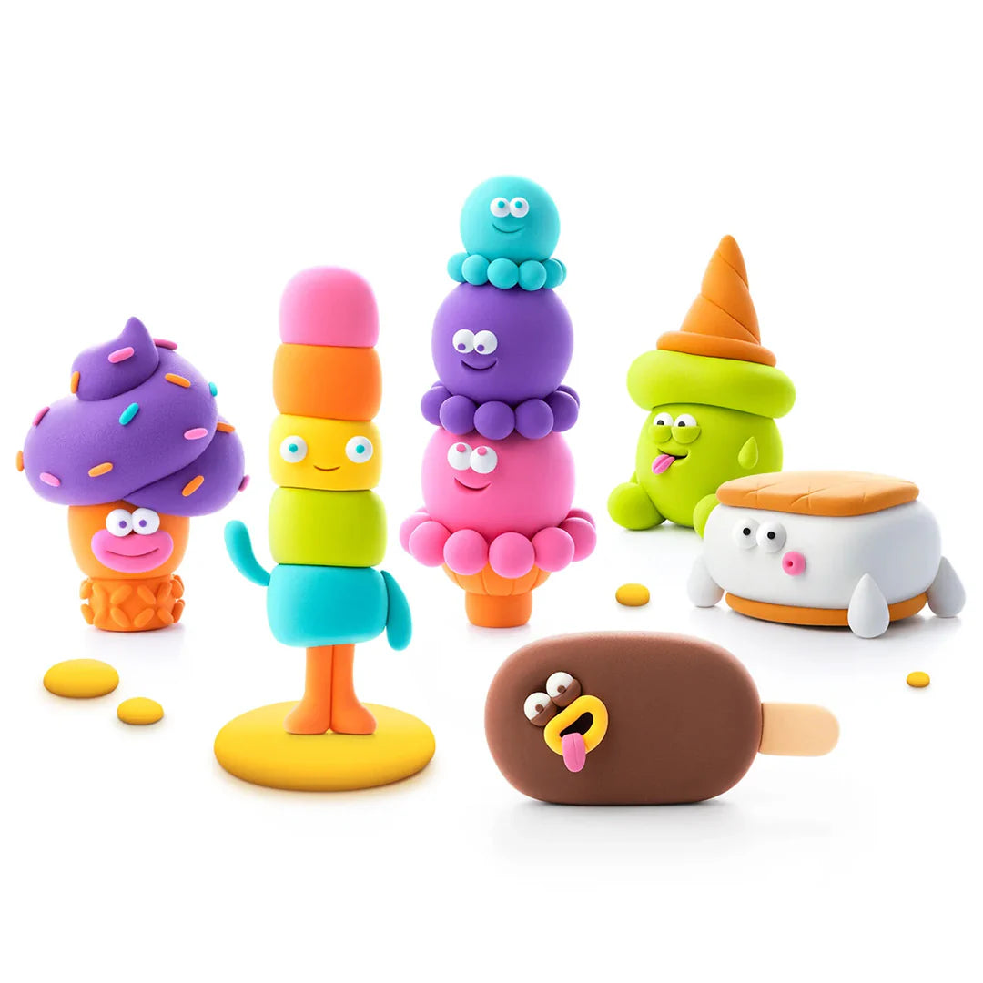 Hey Clay Boetseerklei - Nice ice cream, 15 potjes klei