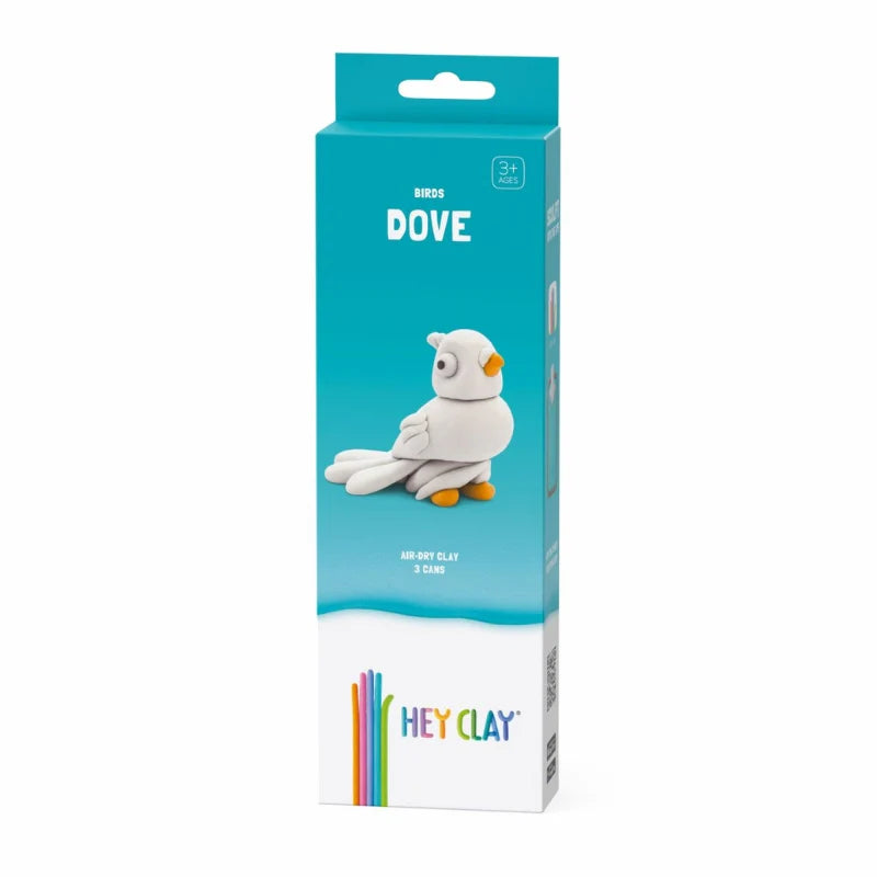 Hey Clay Boetseerklei - Duif, 3 potjes klei