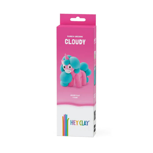 Hey Clay Rainbow Unicorns Cloudy, 3 potjes klei