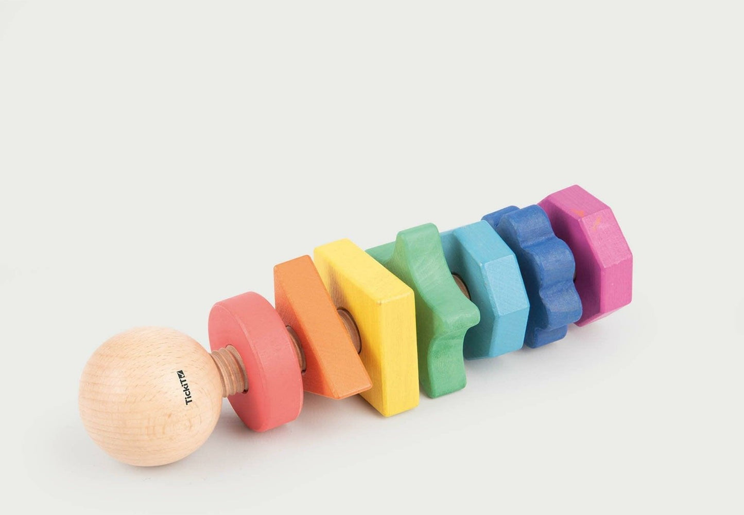 Tickit - Regenboog houten vorm twister